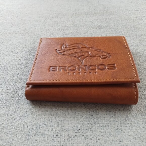 Denver Broncos Football Genuine Leather Wallet - Picture 2 of 5
